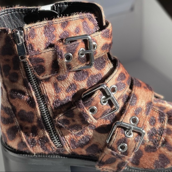New! Aldo Ocauma Leopard Print Boots -Size 6.5 - Picture 3 of 9